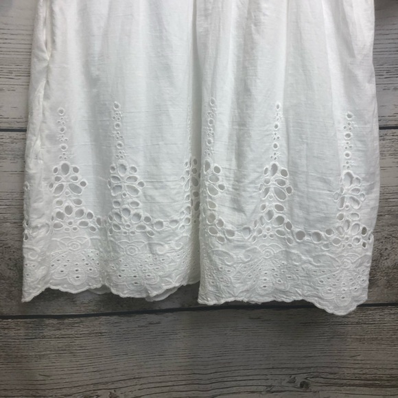 Dolce Vita White Eyelet A Line Mini Dress Medium - Picture 13 of 15